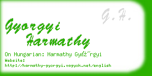 gyorgyi harmathy business card